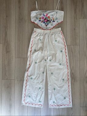 NWT Mixology W.A.P.G Cleo Scarf top and Pants Set Size Large